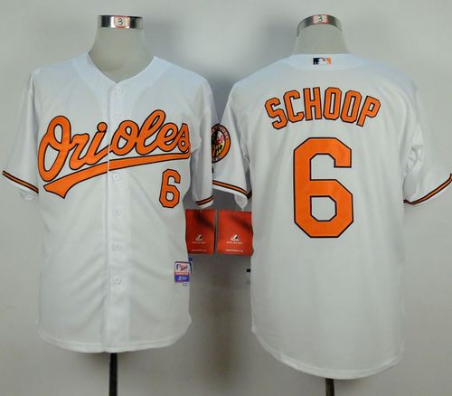 Orioles #6 Jonathan Schoop White Cool Base Stitched MLB Jersey Orioles #6 Jonathan Schoop White Cool Base Stitched MLB Jersey