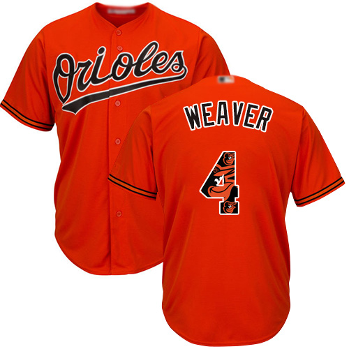 Orioles #4 Earl Weaver Orange Team Logo Fashion Stitched MLB Jersey Orioles #4 Earl Weaver Orange Team Logo Fashion Stitched MLB Jersey