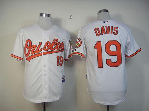 Orioles #19 Chris Davis White Cool Base Stitched MLB Jersey Orioles #19 Chris Davis White Cool Base Stitched MLB Jersey