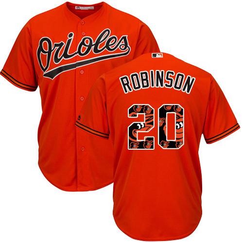 Orioles #20 Frank Robinson Orange Team Logo Fashion Stitched MLB Jersey Orioles #20 Frank Robinson Orange Team Logo Fashion Stitched MLB Jersey