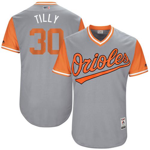 Orioles #30 Chris Tillman Gray "Tilly" Players Weekend Authentic Stitched MLB Jersey Orioles #30 Chris Tillman Gray "Tilly" Players Weekend Authentic Stitched MLB Jersey