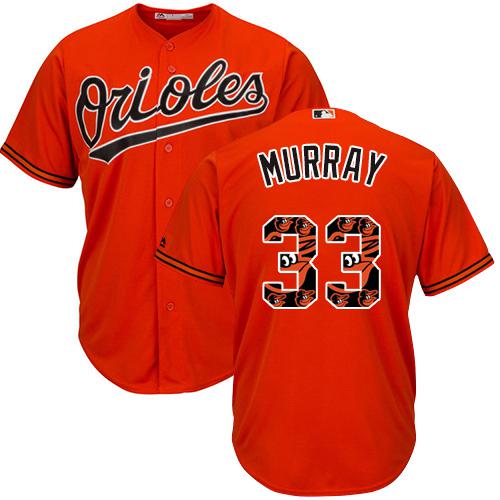 Orioles #33 Eddie Murray Orange Team Logo Fashion Stitched MLB Jersey Orioles #33 Eddie Murray Orange Team Logo Fashion Stitched MLB Jersey