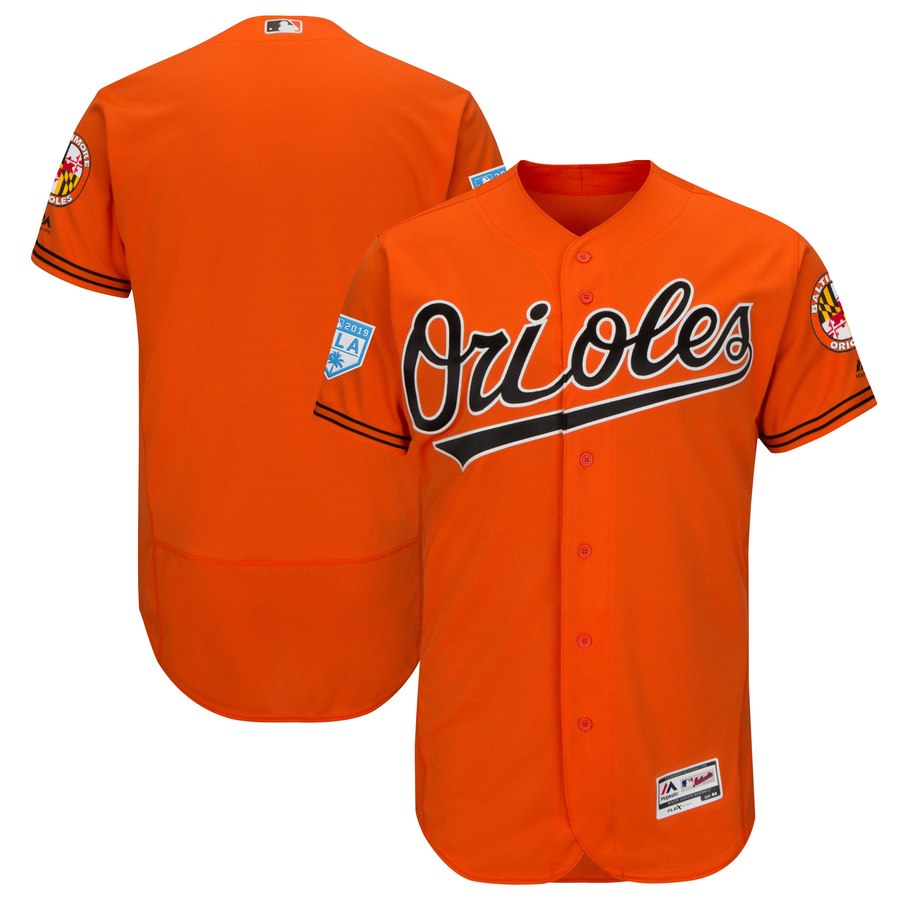 Orioles Blank Orange 2019 Spring Training Flex Base Stitched MLB Jersey Orioles Blank Orange 2019 Spring Training Flex Base Stitched MLB Jersey