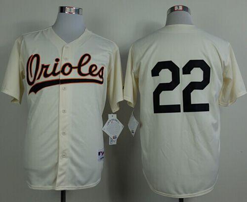 Orioles #22 Jim Palmer Cream 1954 Turn Back The Clock Stitched MLB Jersey Orioles #22 Jim Palmer Cream 1954 Turn Back The Clock Stitched MLB Jersey