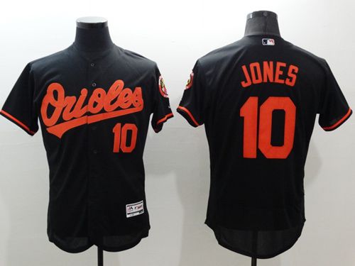 Orioles #10 Adam Jones Black Flexbase Authentic Collection Stitched MLB Jersey Orioles #10 Adam Jones Black Flexbase Authentic Collection Stitched MLB Jersey