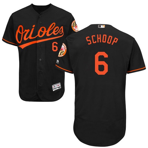 Orioles #6 Jonathan Schoop Black Flexbase Authentic Collection Stitched MLB Jersey Orioles #6 Jonathan Schoop Black Flexbase Authentic Collection Stitched MLB Jersey