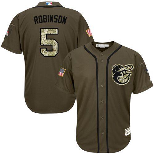 Orioles #5 Brooks Robinson Green Salute to Service Stitched MLB Jersey Orioles #5 Brooks Robinson Green Salute to Service Stitched MLB Jersey