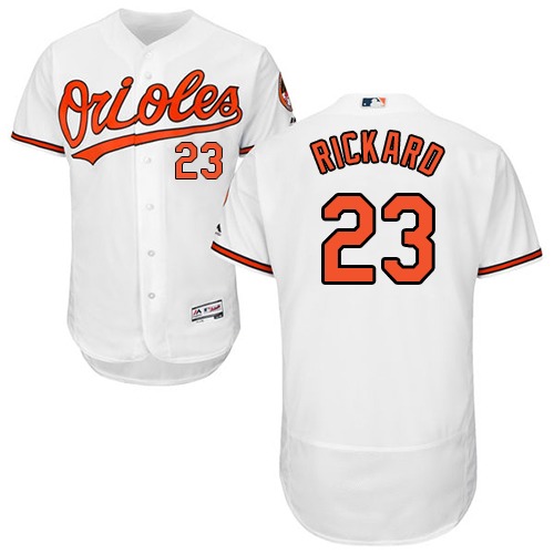 Orioles #23 Joey Rickard White Flexbase Authentic Collection Stitched MLB Jersey Orioles #23 Joey Rickard White Flexbase Authentic Collection Stitched MLB Jersey