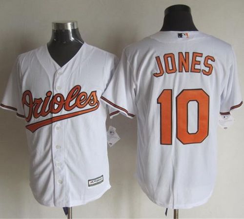 Orioles #10 Adam Jones White New Cool Base Stitched MLB Jersey Orioles #10 Adam Jones White New Cool Base Stitched MLB Jersey