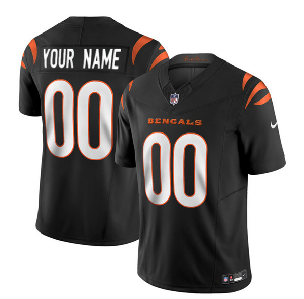 Men's Cincinnati Bengals Active Player Custom 2023 F.U.S.E. Black Vapor Untouchable Limited Stitched Jersey Men's Cincinnati Bengals Active Player Custom 2023 F.U.S.E. Black Vapor Untouchable Limited Stitched Jersey