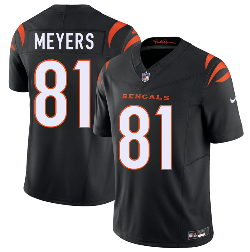 Men's Cincinnati Bengals #81 Dohnte Meyers Black 2026 F.U.S.E. Vapor Untouchable Limited Stitched Football Jersey