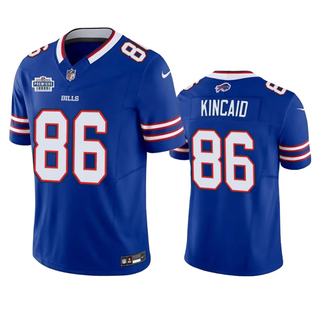 Men's Buffalo Bills #86 Dalton Kincaid Blue 2023 F.U.S.E. With Prem1ere Patch Vapor Untouchable Limited Stitched Football Jersey Men's Buffalo Bills #86 Dalton Kincaid Blue 2023 F.U.S.E. With Prem1ere Patch Vapor Untouchable Limited Stitched Football Jersey