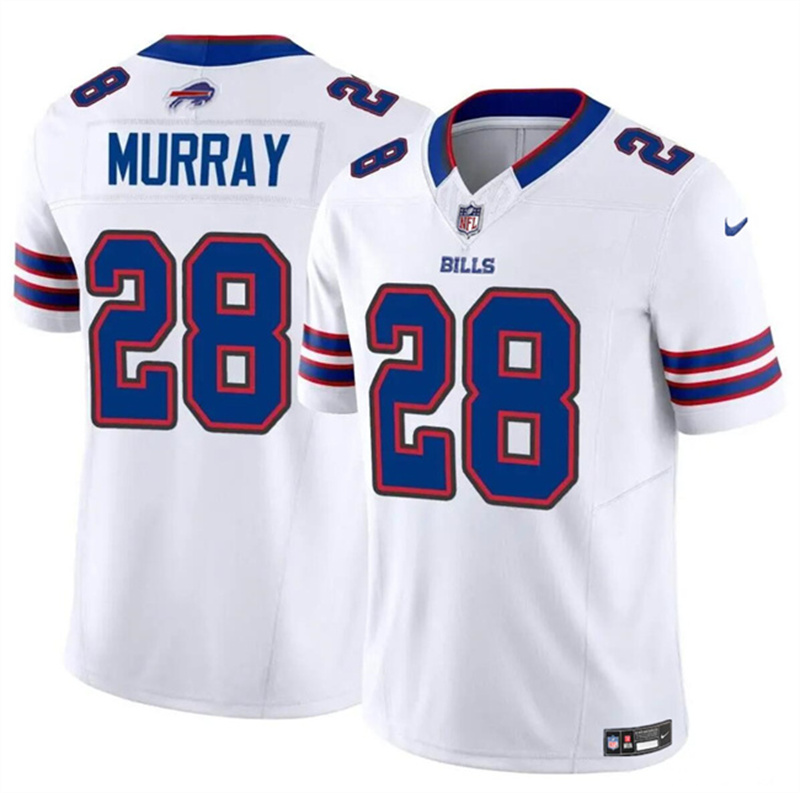 Men's Buffalo Bills #28 Latavius Murray White 2023 F.U.S.E. Vapor Untouchable Limited Stitched Football Jersey Men's Buffalo Bills #28 Latavius Murray White 2023 F.U.S.E. Vapor Untouchable Limited Stitched Football Jersey