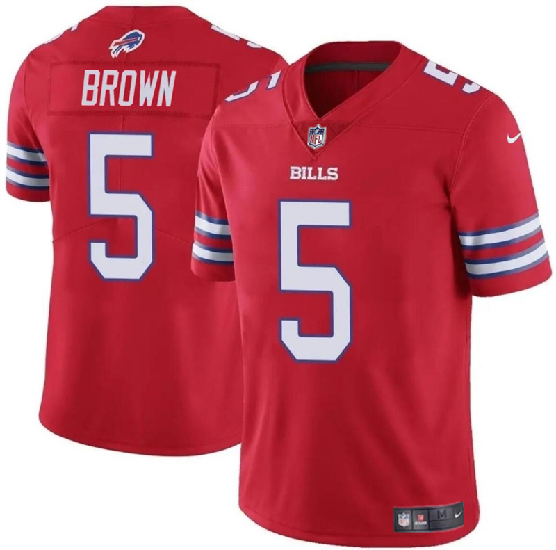 Men's Buffalo Bills #5 Anthony Brown Red 2024 Vapor Untouchable Limited Stitched Football Jersey Men's Buffalo Bills #5 Anthony Brown Red 2024 Vapor Untouchable Limited Stitched Football Jersey