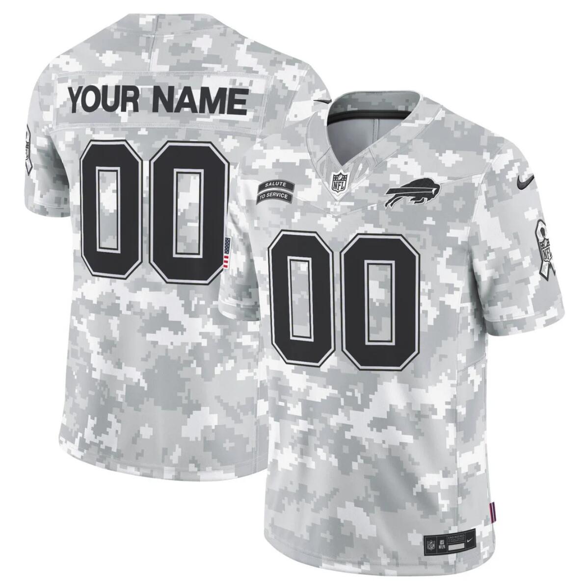 Men's Buffalo Bills Active Player Custom 2024 F.U.S.E Arctic Camo Salute to Service Limited Stitched Football Jersey Men's Buffalo Bills Active Player Custom 2024 F.U.S.E Arctic Camo Salute to Service Limited Stitched Football Jersey
