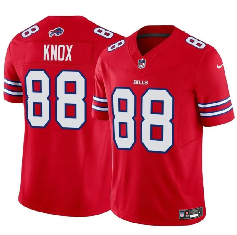 Men's Buffalo Bills #88 Dawson Knox Red 2024 F.U.S.E. Vapor Untouchable Limited Stitched Football Jersey Men's Buffalo Bills #88 Dawson Knox Red 2024 F.U.S.E. Vapor Untouchable Limited Stitched Football Jersey