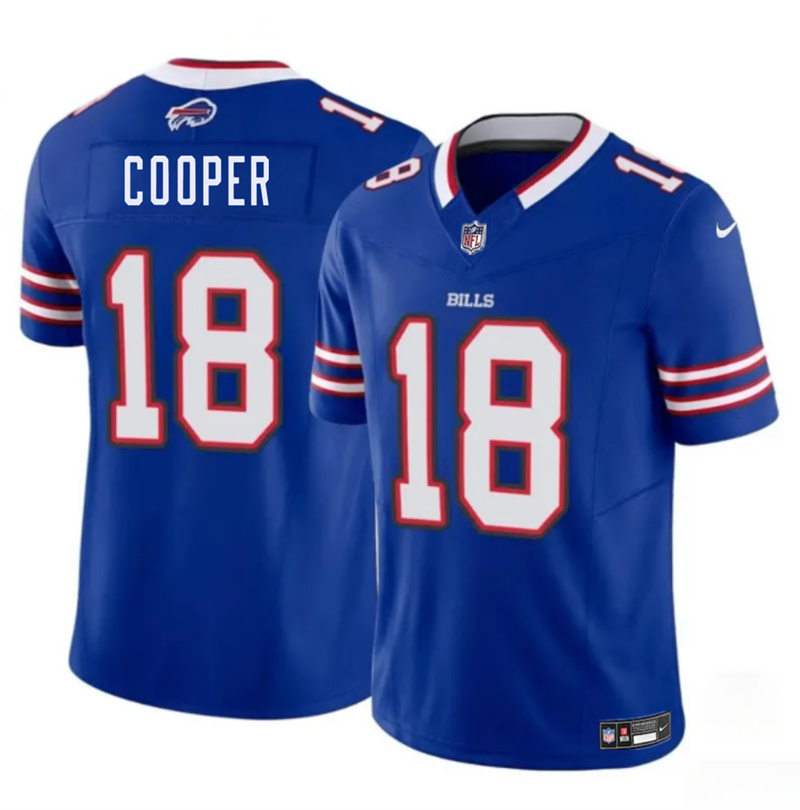 Men's Buffalo Bills #18 Amari Cooper Royal 2024 F.U.S.E. Vapor Untouchable Limited Stitched Football Jersey Men's Buffalo Bills #18 Amari Cooper Royal 2024 F.U.S.E. Vapor Untouchable Limited Stitched Football Jersey