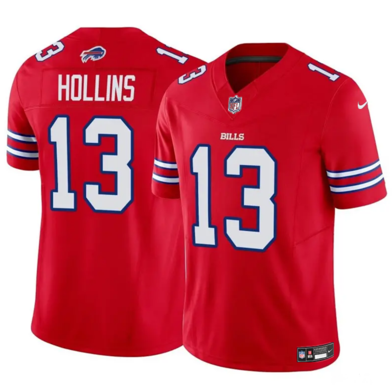 Men's Buffalo Bills #13 Mack Hollins Red 2024 F.U.S.E. Vapor Untouchable Limited Stitched Football Jersey Men's Buffalo Bills #13 Mack Hollins Red 2024 F.U.S.E. Vapor Untouchable Limited Stitched Football Jersey