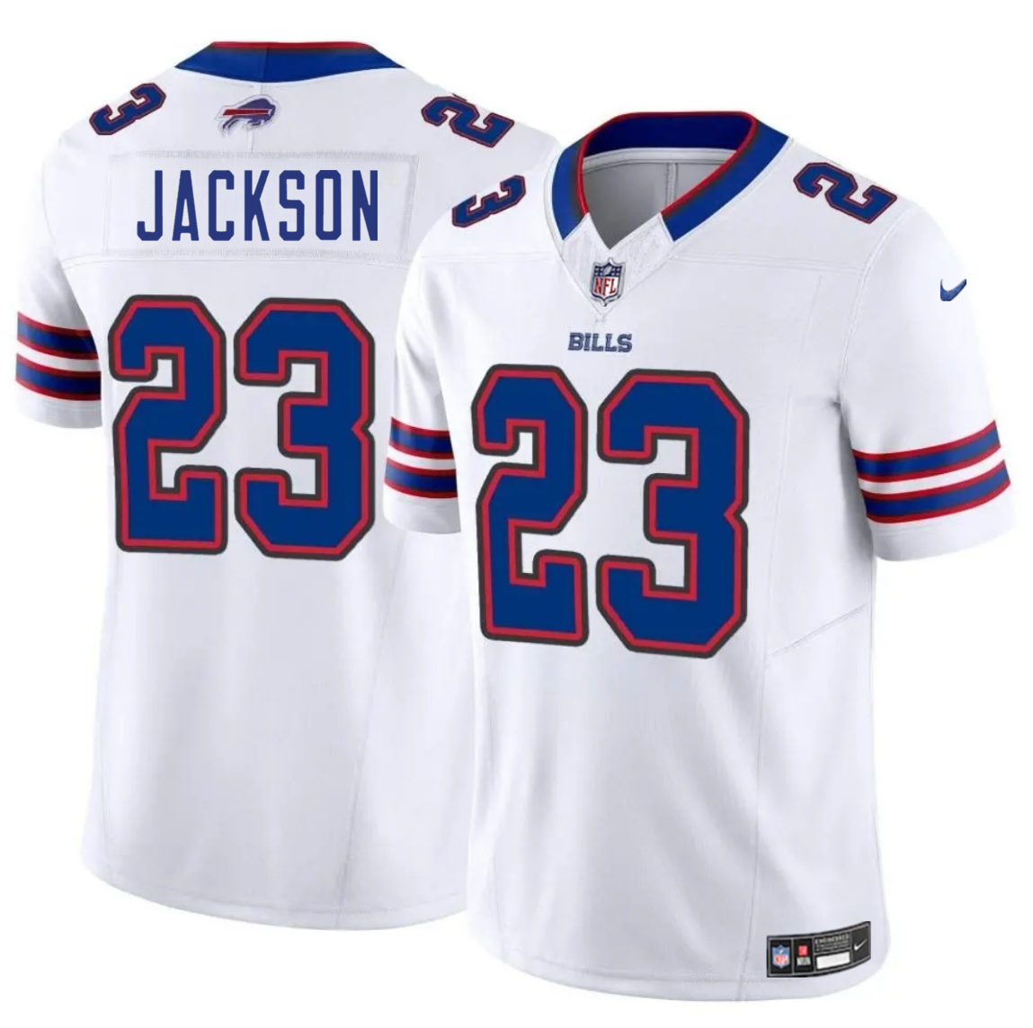 Men's Buffalo Bills #23 Dane Jackson White 2025 F.U.S.E. Vapor Untouchable Limited Stitched Football Jersey Men's Buffalo Bills #23 Dane Jackson White 2025 F.U.S.E. Vapor Untouchable Limited Stitched Football Jersey
