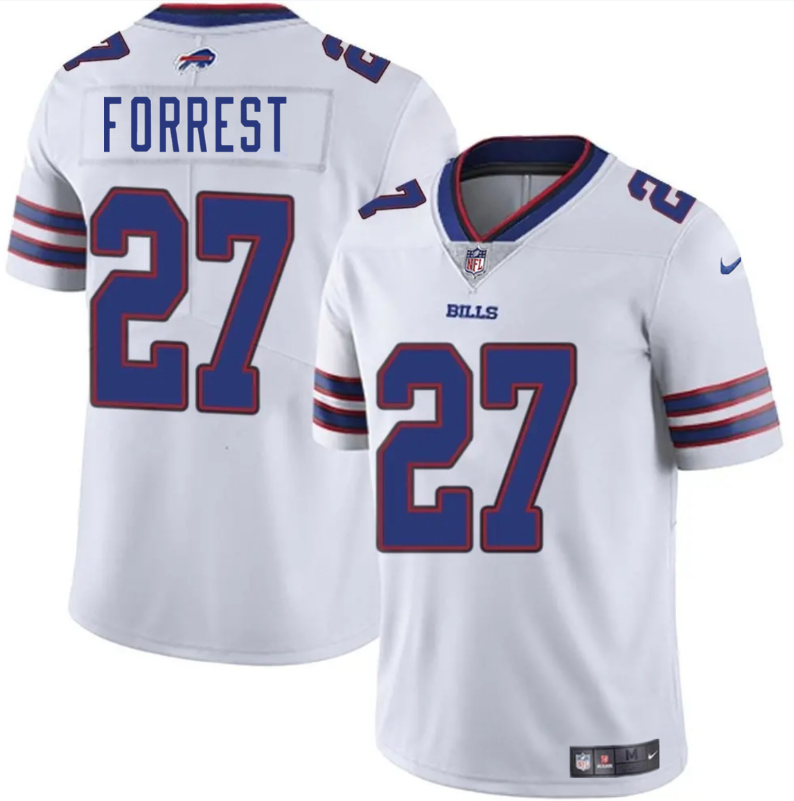 Men's Buffalo Bills #27 Darrick Forrest White 2025 Vapor Untouchable Limited Stitched Football Jersey Men's Buffalo Bills #27 Darrick Forrest White 2025 Vapor Untouchable Limited Stitched Football Jersey