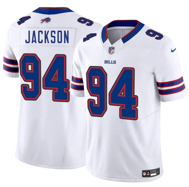 Men's Buffalo Bills #94 Maxwell Hairston White 2025 Draft F.U.S.E. Vapor Untouchable Limited Stitched Football Jersey Men's Buffalo Bills #94 Maxwell Hairston White 2025 Draft F.U.S.E. Vapor Untouchable Limited Stitched Football Jersey
