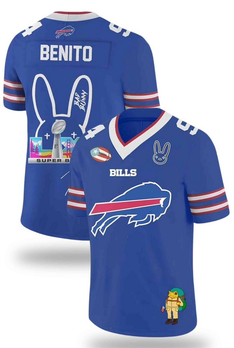 Men's Buffalo Bills Royal 2025/2026 Bowl LX Print Jersey Men's Buffalo Bills Royal 2025/2026 Bowl LX Print Jersey