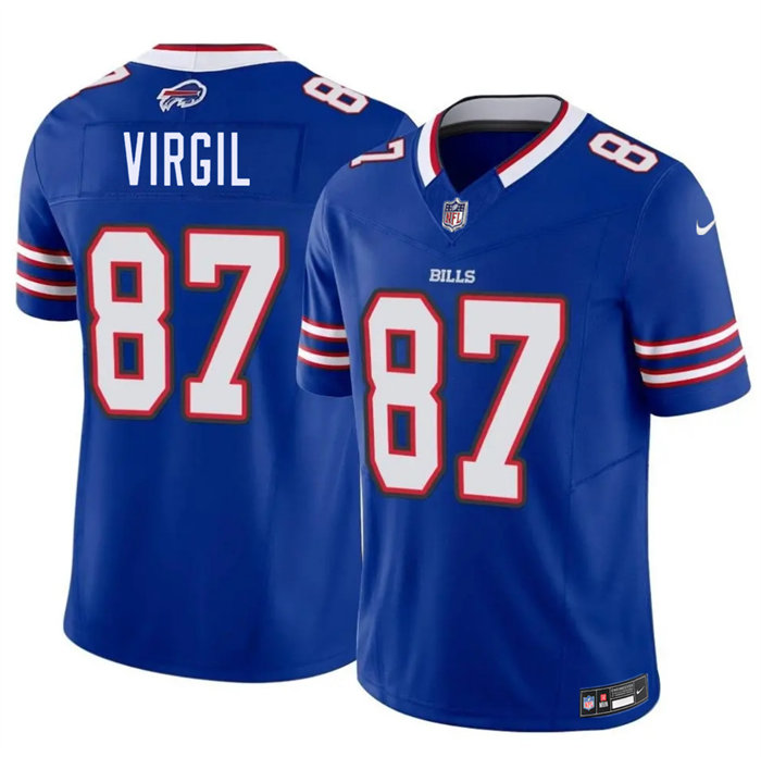 Men's Buffalo Bills #87 Jalen Virgil Blue 2026 F.U.S.E. Vapor Untouchable Limited Stitched Football Jersey Men's Buffalo Bills #87 Jalen Virgil Blue 2026 F.U.S.E. Vapor Untouchable Limited Stitched Football Jersey
