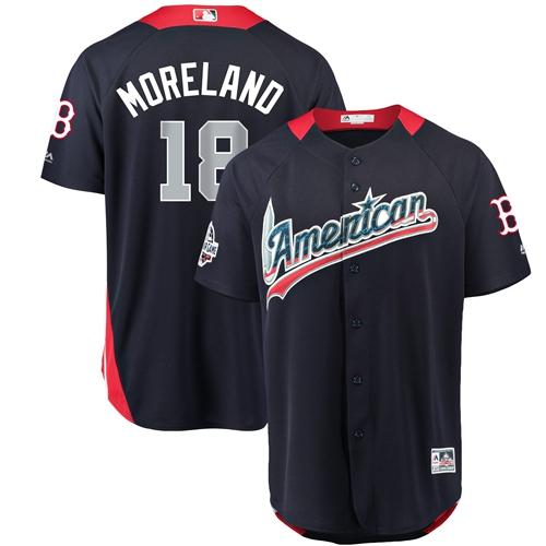 Red Sox #18 Mitch Moreland Navy Blue 2018 All-Star American League Stitched MLB Jersey Red Sox #18 Mitch Moreland Navy Blue 2018 All-Star American League Stitched MLB Jersey
