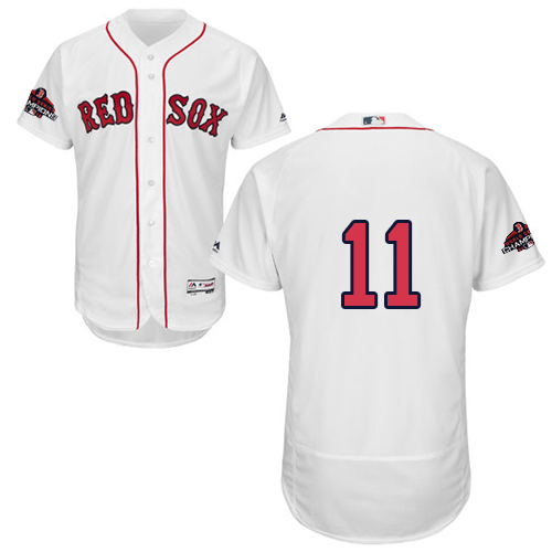 Red Sox #11 Rafael Devers White Flexbase Authentic Collection 2018 World Series Champions Stitched MLB Jersey Red Sox #11 Rafael Devers White Flexbase Authentic Collection 2018 World Series Champions Stitched MLB Jersey