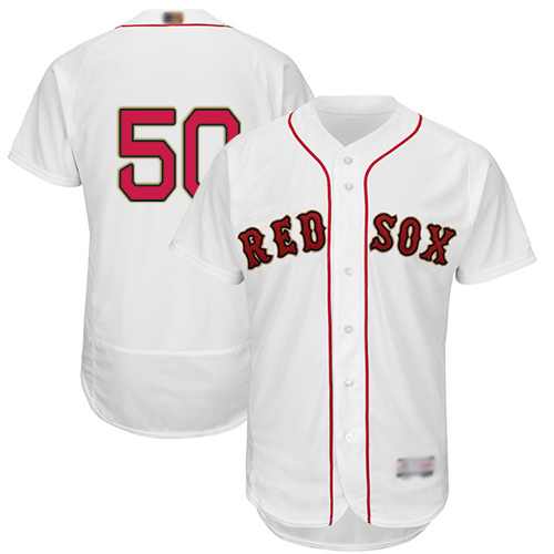 Red Sox #50 Mookie Betts White FlexBase Authentic 2019 Gold Program Cool Base Stitched MLB Jersey Red Sox #50 Mookie Betts White FlexBase Authentic 2019 Gold Program Cool Base Stitched MLB Jersey