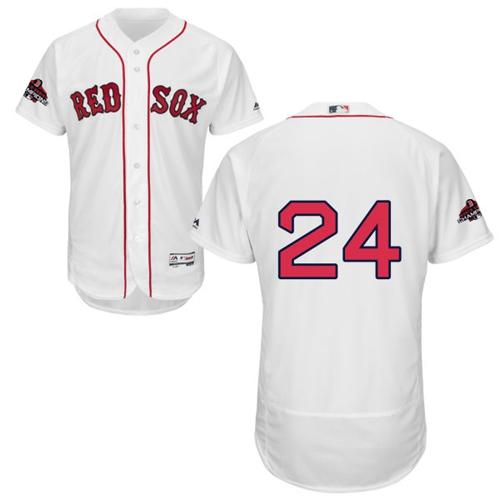 Red Sox #24 David Price White Flexbase Authentic Collection 2018 World Series Champions Stitched MLB Jersey Red Sox #24 David Price White Flexbase Authentic Collection 2018 World Series Champions Stitched MLB Jersey