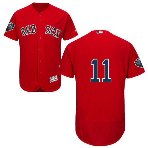 Red Sox #11 Rafael Devers Red Flexbase Authentic Collection 2018 World Series Stitched MLB Jersey Red Sox #11 Rafael Devers Red Flexbase Authentic Collection 2018 World Series Stitched MLB Jersey