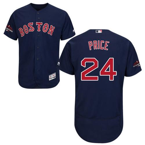 Red Sox #24 David Price Navy Blue Flexbase Authentic Collection 2018 World Series Champions Stitched MLB Jersey Red Sox #24 David Price Navy Blue Flexbase Authentic Collection 2018 World Series Champions Stitched MLB Jersey