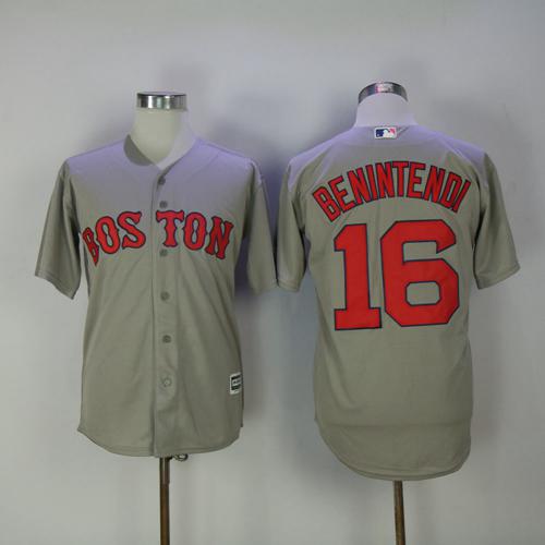 Red Sox #16 Andrew Benintendi Grey New Cool Base Stitched MLB Jersey Red Sox #16 Andrew Benintendi Grey New Cool Base Stitched MLB Jersey