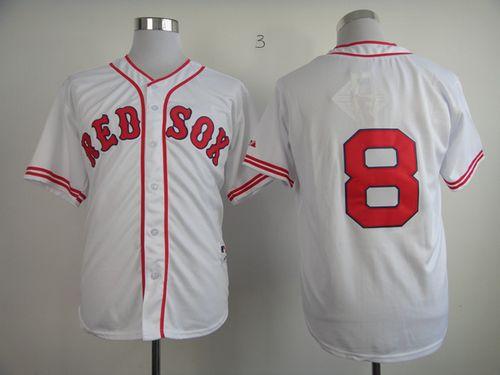 Red Sox #8 Carl Yastrzemski White 1936 Turn Back The Clock Stitched MLB Jersey Red Sox #8 Carl Yastrzemski White 1936 Turn Back The Clock Stitched MLB Jersey