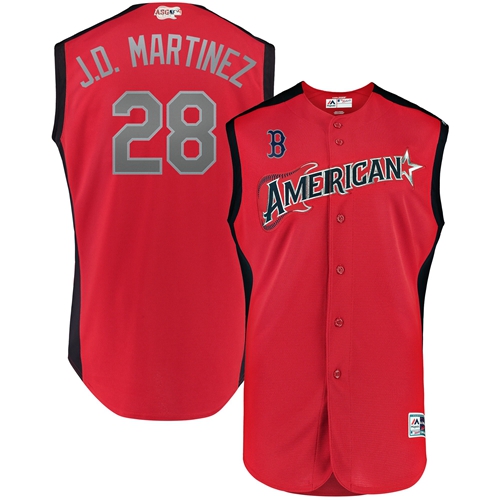 Red Sox #28 J. D. Martinez Red 2019 All-Star American League Stitched MLB Jersey Red Sox #28 J. D. Martinez Red 2019 All-Star American League Stitched MLB Jersey
