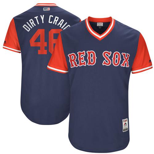 Red Sox #46 Craig Kimbrel Navy "Dirty Craig" Players Weekend Authentic Stitched MLB Jersey Red Sox #46 Craig Kimbrel Navy "Dirty Craig" Players Weekend Authentic Stitched MLB Jersey