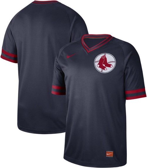Nike Red Sox Blank Navy Authentic Cooperstown Collection Stitched MLB Jersey