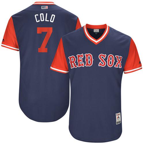 Red Sox #7 Christian Vazquez Navy "Colo" Players Weekend Authentic Stitched MLB Jersey Red Sox #7 Christian Vazquez Navy "Colo" Players Weekend Authentic Stitched MLB Jersey