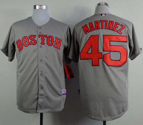 Red Sox #45 Pedro Martinez Grey Cool Base Stitched MLB Jersey Red Sox #45 Pedro Martinez Grey Cool Base Stitched MLB Jersey