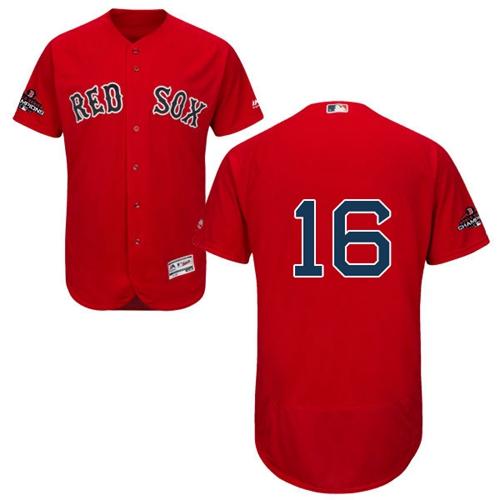 Red Sox #16 Andrew Benintendi Red Flexbase Authentic Collection 2018 World Series Champions Stitched MLB Jersey Red Sox #16 Andrew Benintendi Red Flexbase Authentic Collection 2018 World Series Champions Stitched MLB Jersey