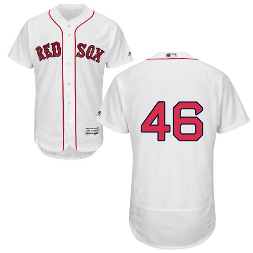 Red Sox #46 Craig Kimbrel White Flexbase Authentic Collection Stitched MLB Jersey Red Sox #46 Craig Kimbrel White Flexbase Authentic Collection Stitched MLB Jersey
