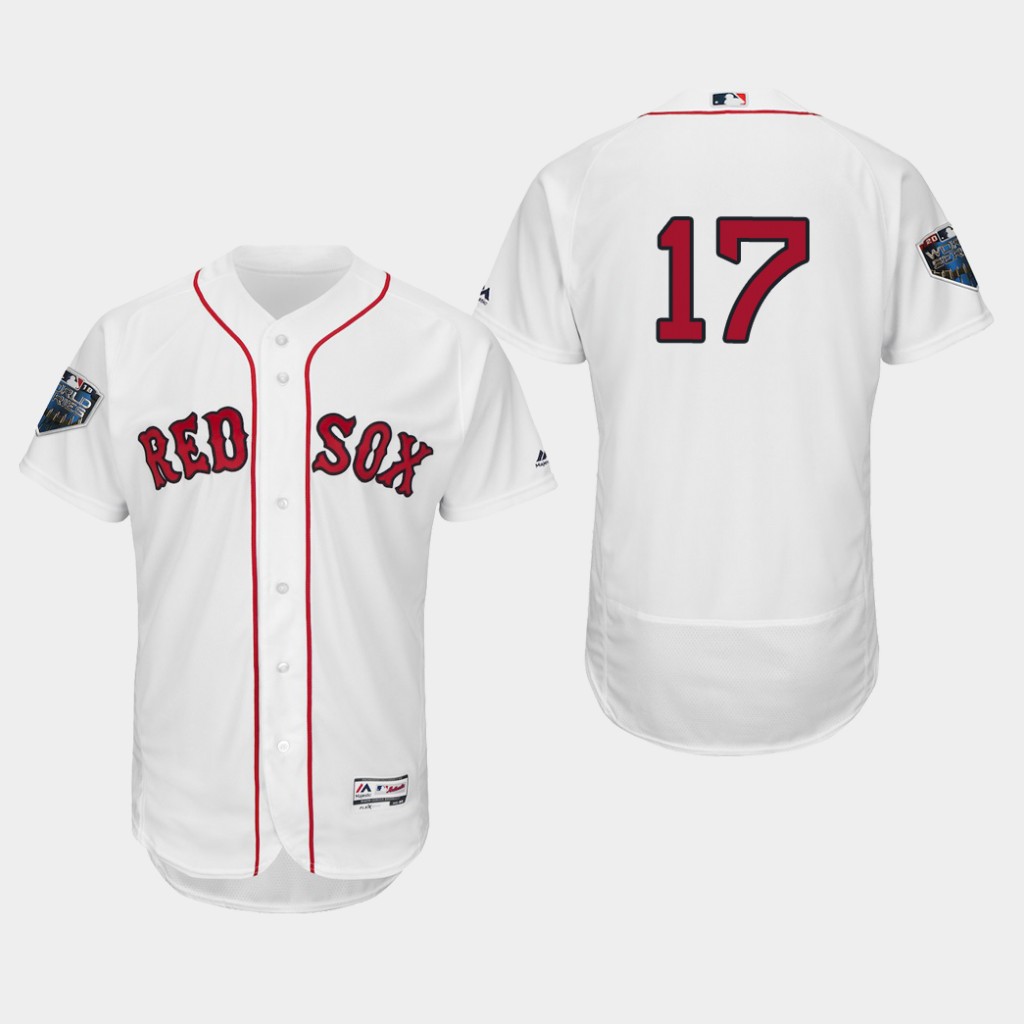 Red Sox #17 Nathan Eovaldi White Flexbase Authentic Collection 2018 World Series Stitched MLB Jersey Red Sox #17 Nathan Eovaldi White Flexbase Authentic Collection 2018 World Series Stitched MLB Jersey