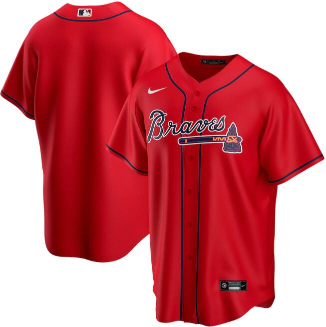 Men's Atlanta Braves Blank Red MLB Cool Base Stitched Jersey Men's Atlanta Braves Blank Red MLB Cool Base Stitched Jersey