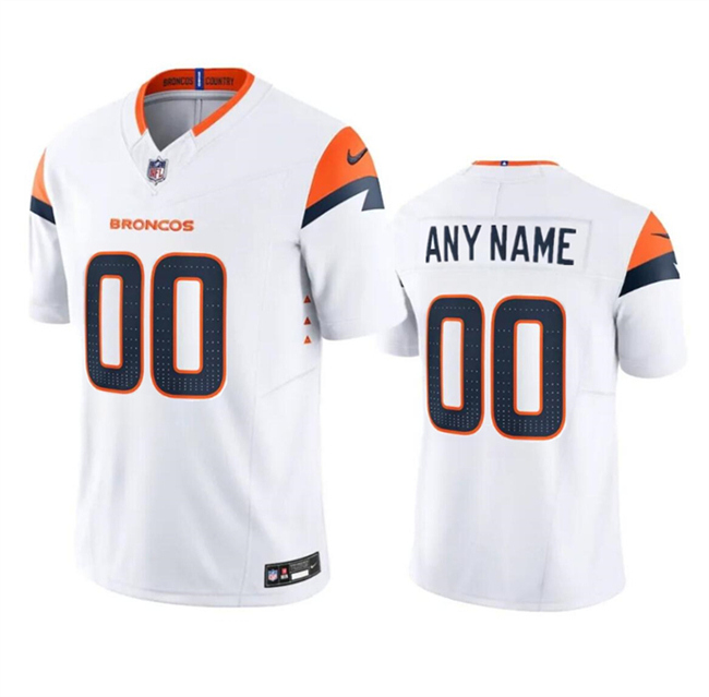 Men's Denver Broncos Active Player Custom White 2024 F.U.S.E. Vapor Limited Stitched Football Jersey Men's Denver Broncos Active Player Custom White 2024 F.U.S.E. Vapor Limited Stitched Football Jersey