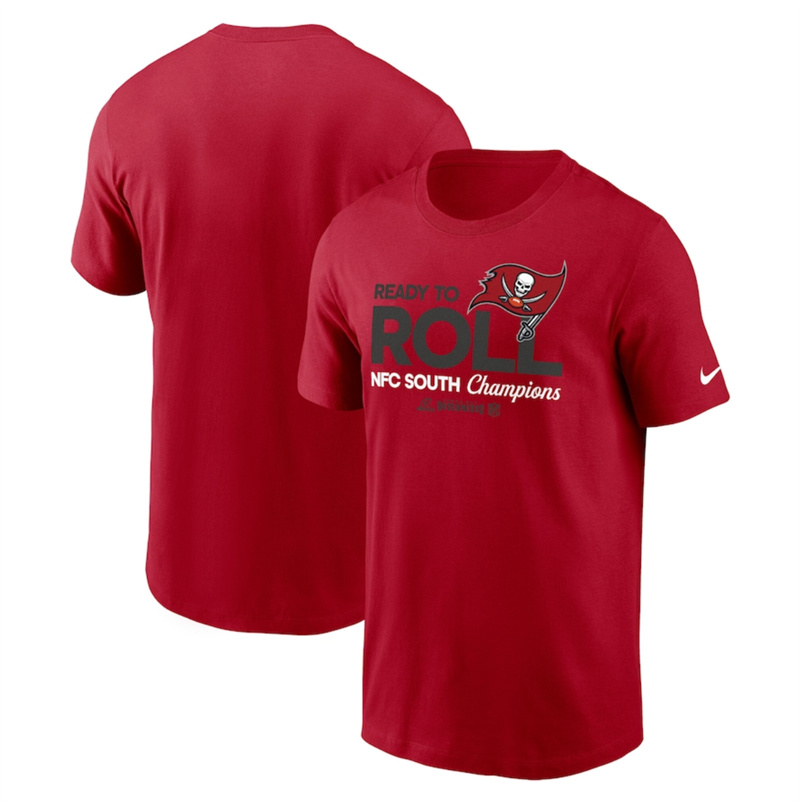 Men's Tampa Bay Buccaneers Red 2024 NFC South Champions Locker Room Trophy Collection T-Shirt Men's Tampa Bay Buccaneers Red 2024 NFC South Champions Locker Room Trophy Collection T-Shirt
