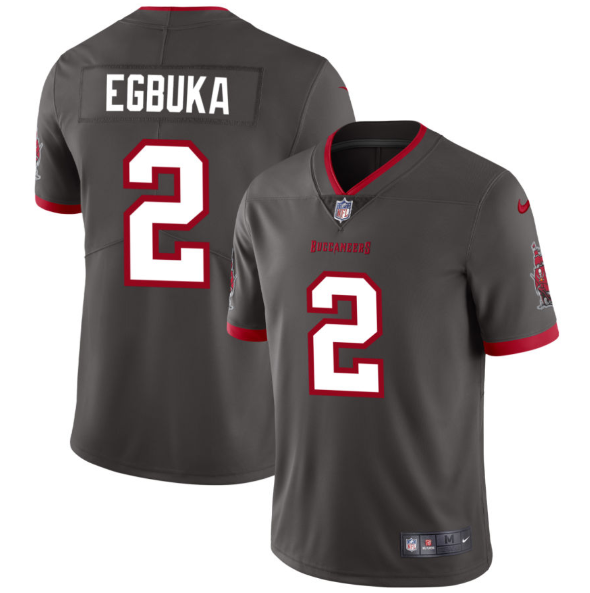 Men's Tampa Bay Buccaneers #2 Emeka Egbuka New Grey 2025 Draft Vapor Untouchable Limited Stitched NFL Jersey Men's Tampa Bay Buccaneers #2 Emeka Egbuka New Grey 2025 Draft Vapor Untouchable Limited Stitched NFL Jersey