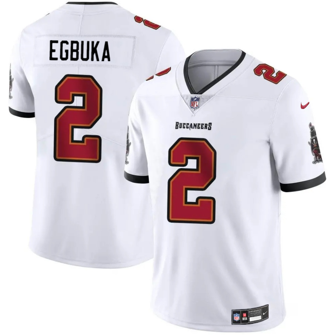 Men's Tampa Bay Buccaneers #2 Emeka Egbuka White 2025 Draft Vapor Untouchable Limited Stitched Football Jersey Men's Tampa Bay Buccaneers #2 Emeka Egbuka White 2025 Draft Vapor Untouchable Limited Stitched Football Jersey
