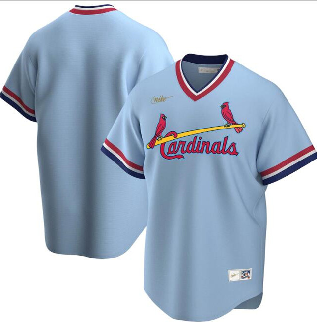 Men's St. Louis Cardinals Blank 2020 New Blue MLB Cool Base Stitched Jersey