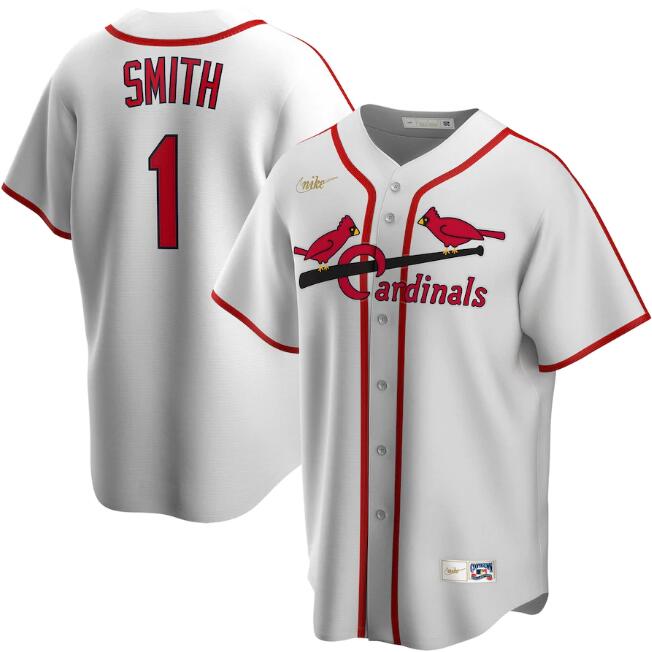 Men's St. Louis Cardinals #1 Ozzie Smith White MLB Cool Base Stitched Jersey Men's St. Louis Cardinals #1 Ozzie Smith White MLB Cool Base Stitched Jersey